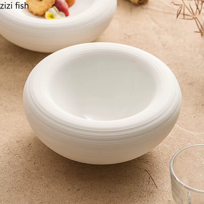 Assiette isolante blanche Double couche