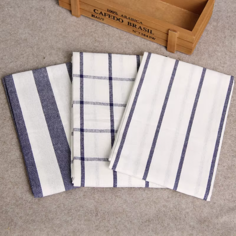 Quepolymer-Serviettes de table en coton de style méditerranéen classique
