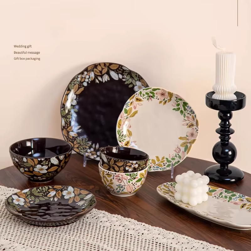 Service de table en céramique pour la maison : bols