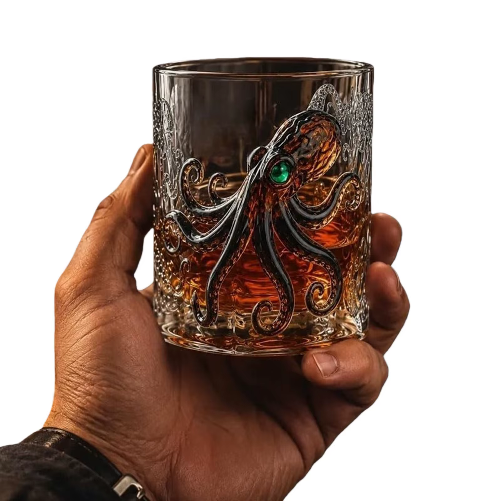 Verres décoratifs Deep Sea – Cadeau pour Homme, Papa, Frère – Tasses à Cocktail et Verres à Eau pour Scotch, Bourbon, Cocktails et Boissons
