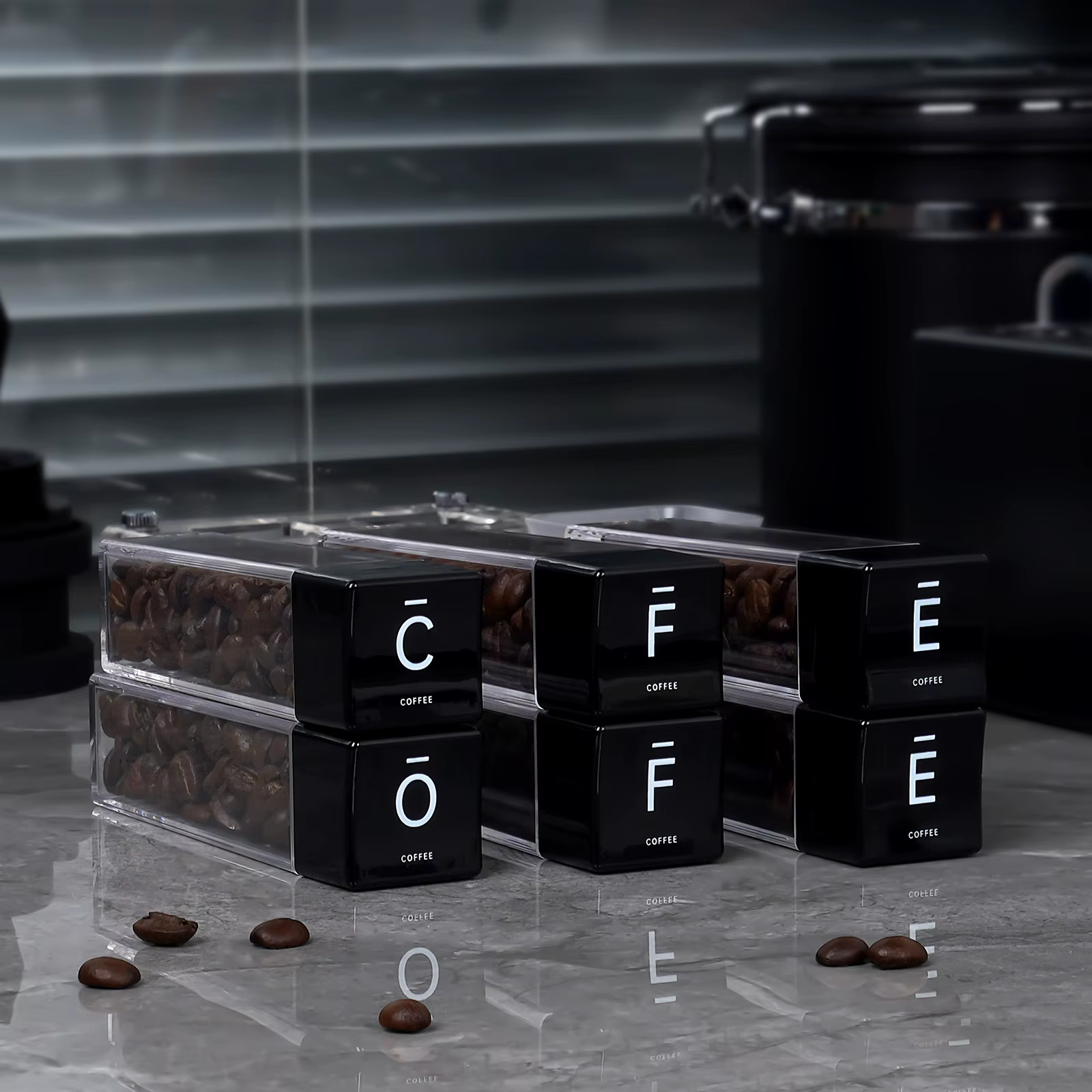 Tubes de stockage de grains de café IKAPE