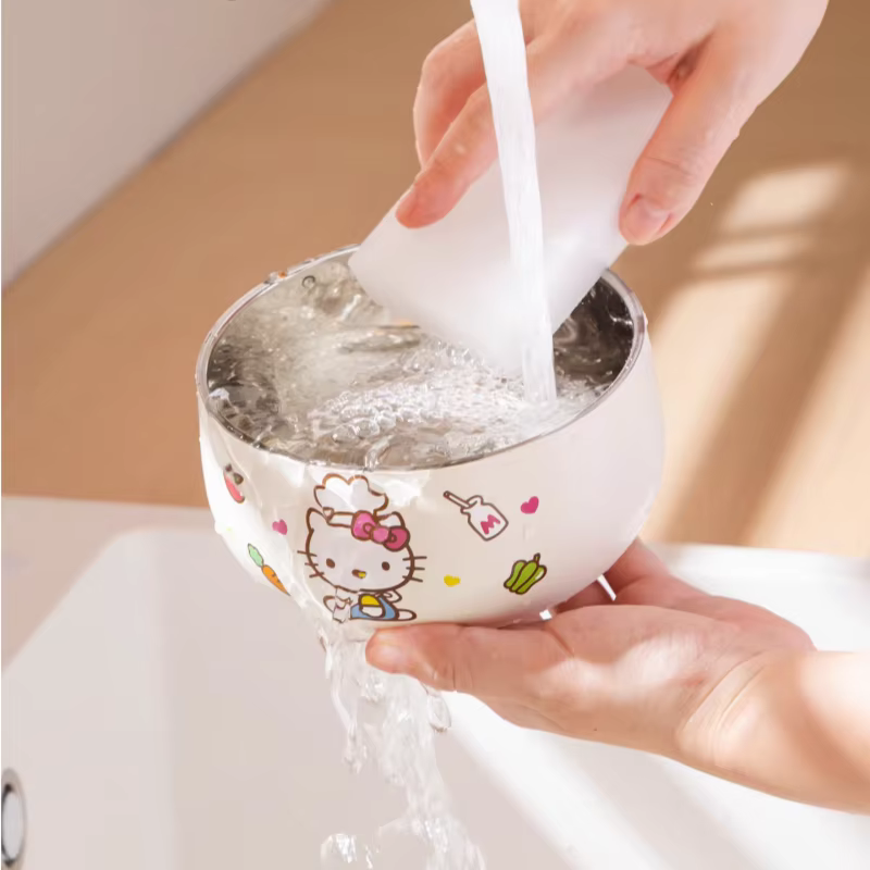 Bol à riz pour Sanrio Kawaii Hello Kitty Kuromi