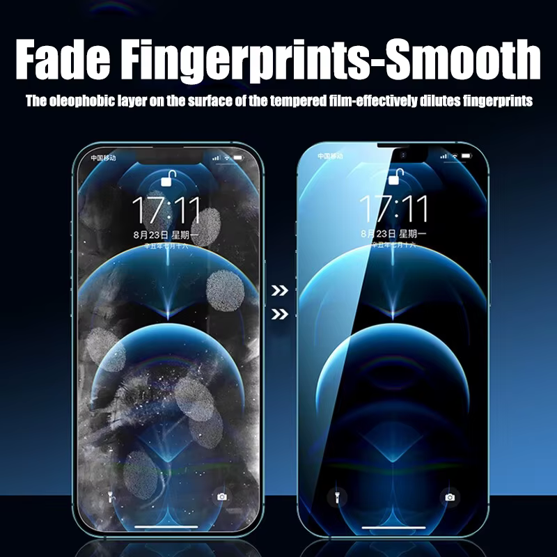 4 pièces verre trempé pour iPhone 11 12 13 14 15 16 17 Pro Max protecteur d'écran pour iPhone 12 13 Mini 7 8 6 Plus verre SE