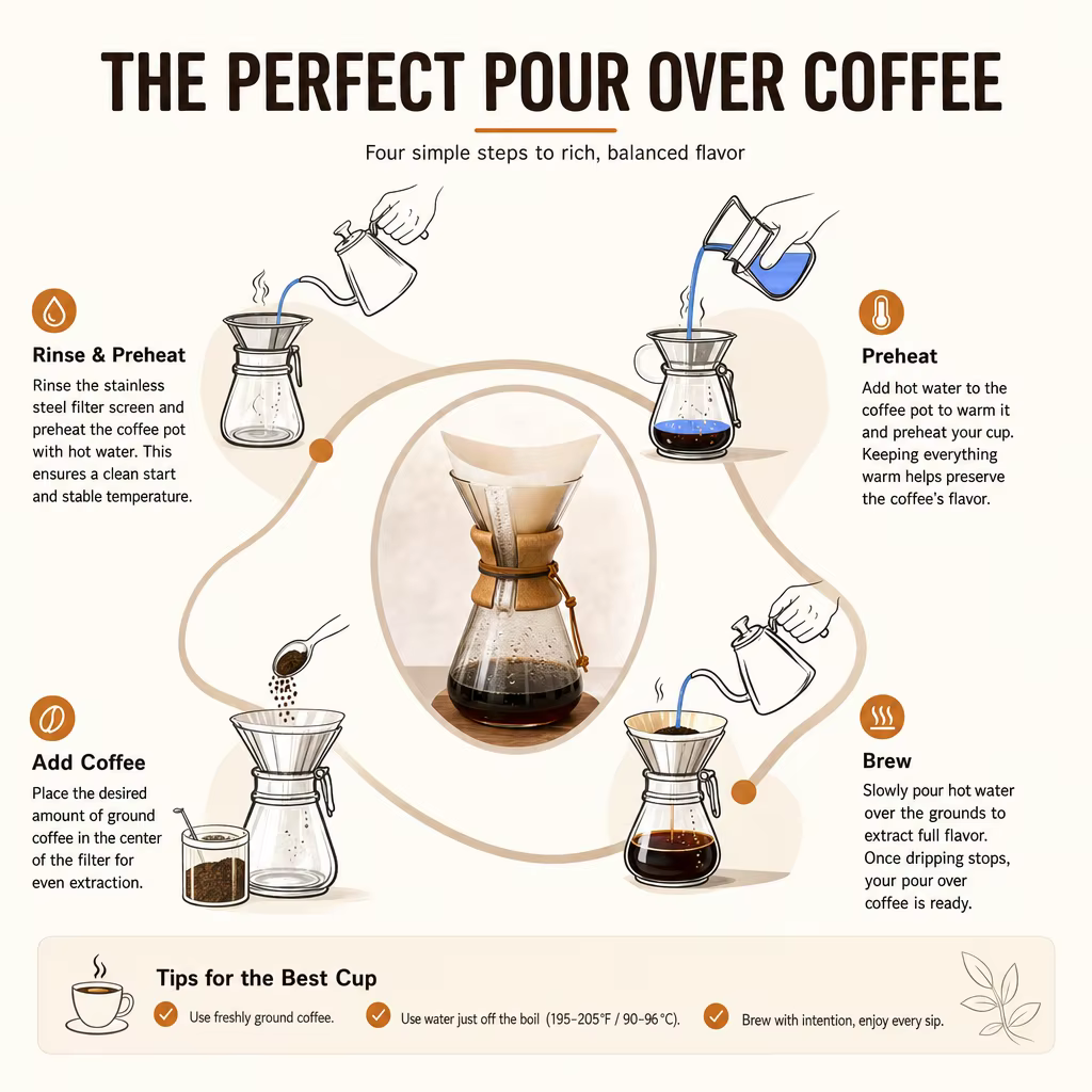 Cafetière à filtre style Chemex