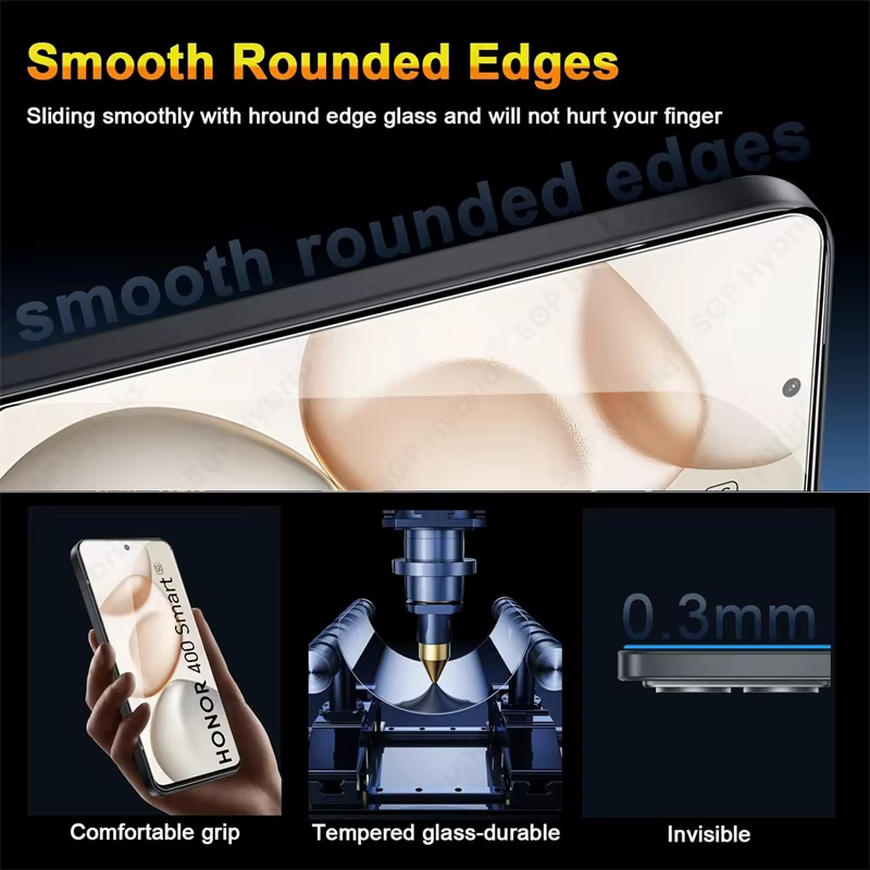 4-1 pièces verre trempé pour Honor 400 Smart 5G 4G verre de protection sur Honar Honer 400Smart Honor400Smart 9H Film de protection d'écran