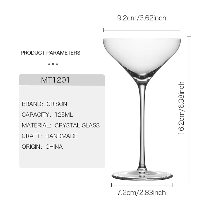 Crison verre de cristal de Style japonais de haute qualité
