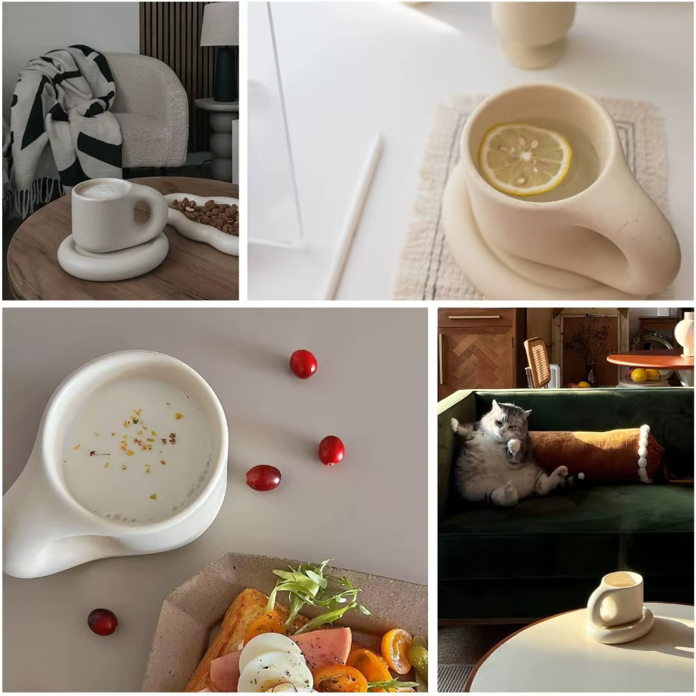 Tasse à café mignonne en céramique personnalisée