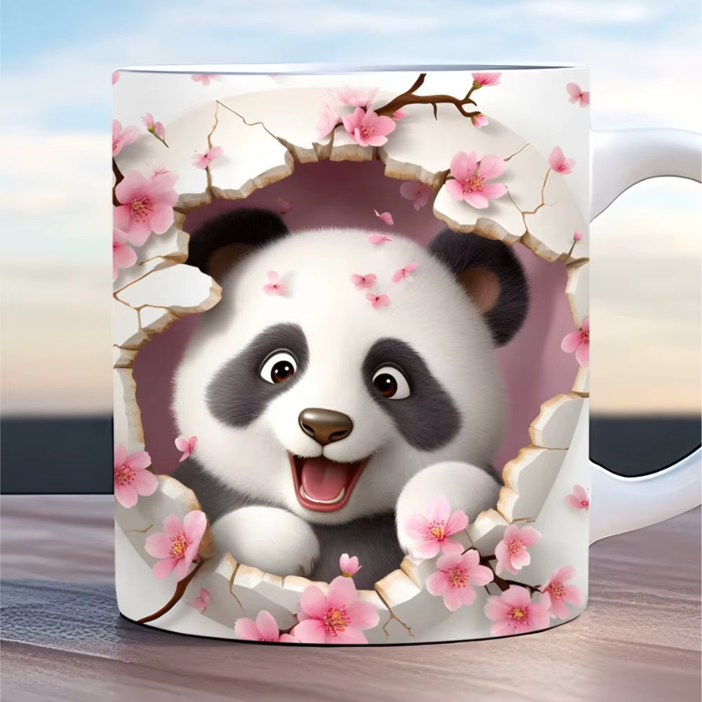 Tasse en céramique animale 3D 11oz