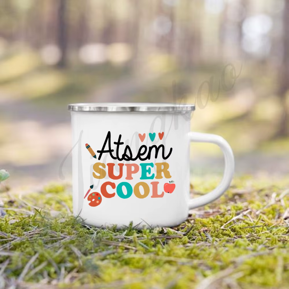 Tasse imprimée Super génie pour enseignant