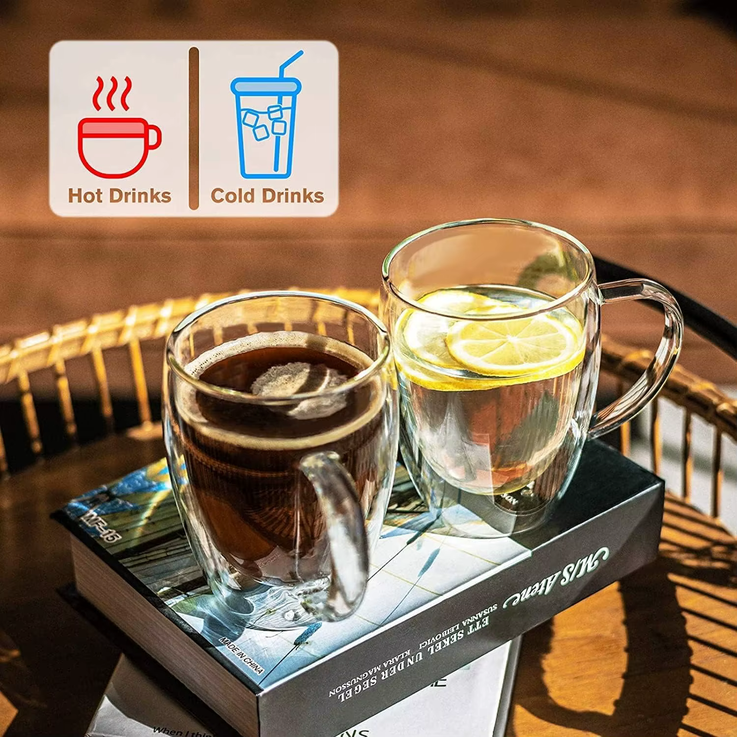Verres à café doubles 80-450ML