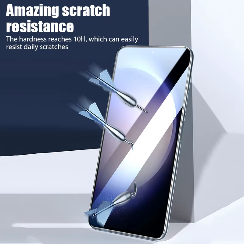 4 pièces de verre trempé pour Samsung S25 S24 Ultra S23 S22 Plus A56 A16 A55 A15 A35 A54 S20FE 5G A33 A53 A52 A36 Protection d'écran
