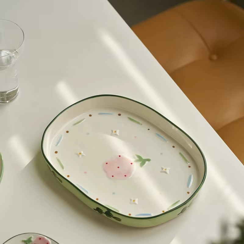 Petites vaisselle et assiettes fraîches et de haute valeur pour la maison de style nordique