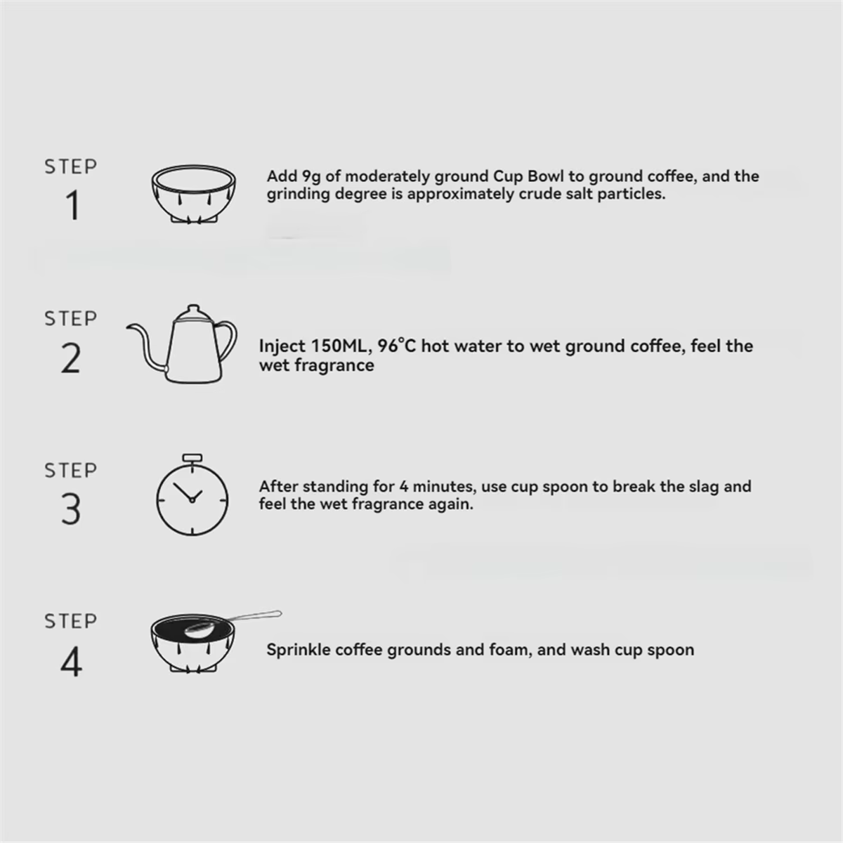 Bols à café empilables pour amateurs de café