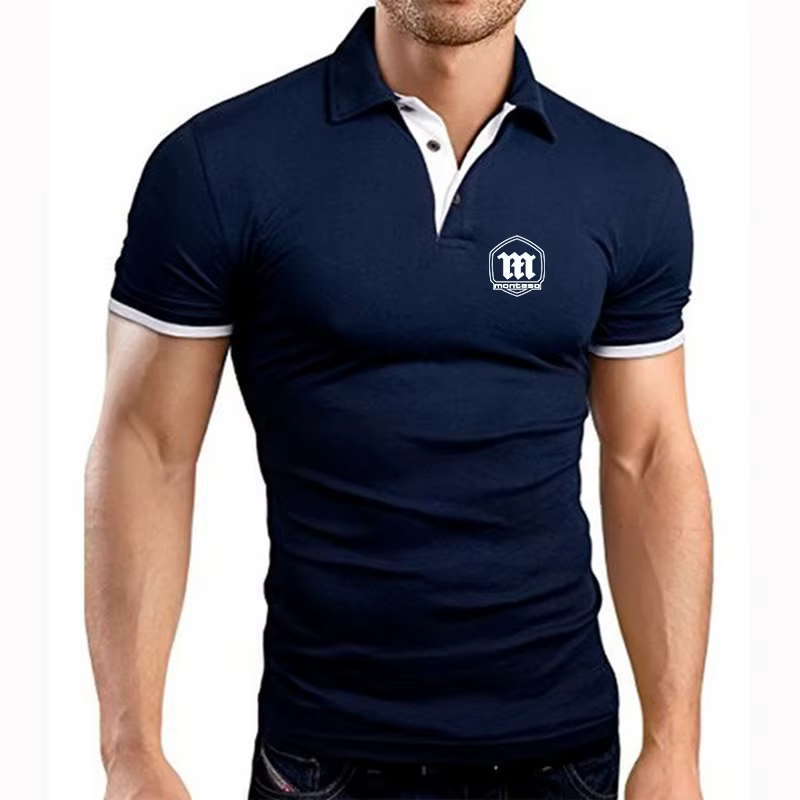 2025 été hommes Montesa moto Logo imprimé séchage rapide confortable respirant haute qualité couleur unie pull Polo