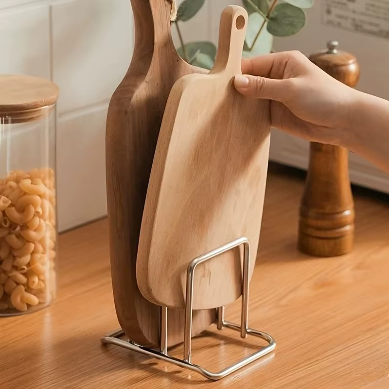 Support de rangement pour planches à découper en acier inoxydable pour cuisine