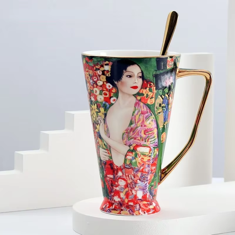 Tasse à café Gustav Klimt en porcelaine fine