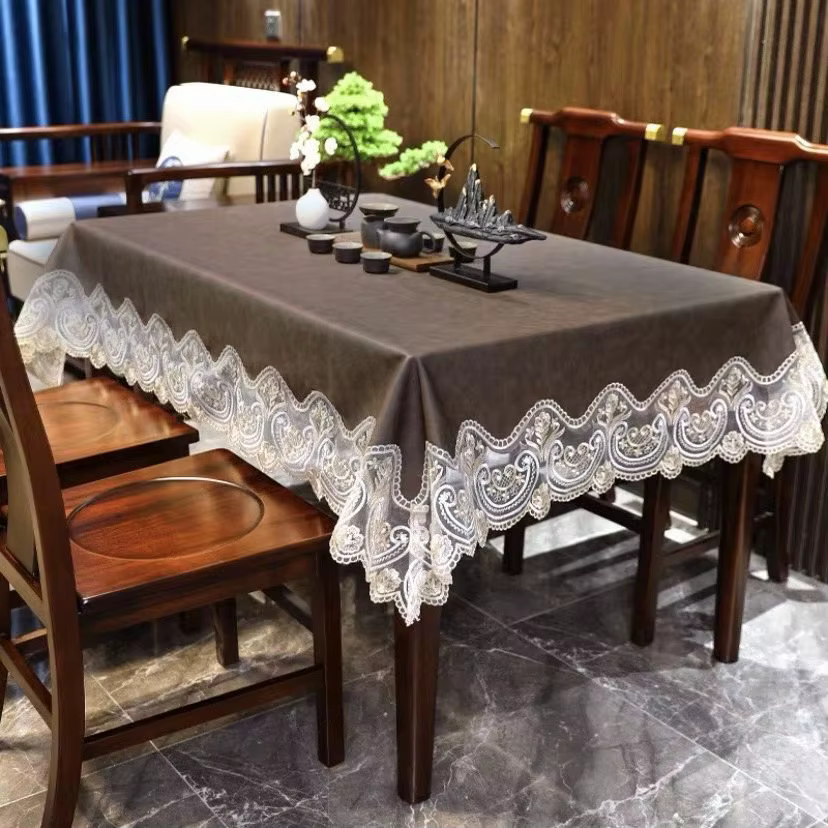 Nappe en cuir PU dentelle imperméable