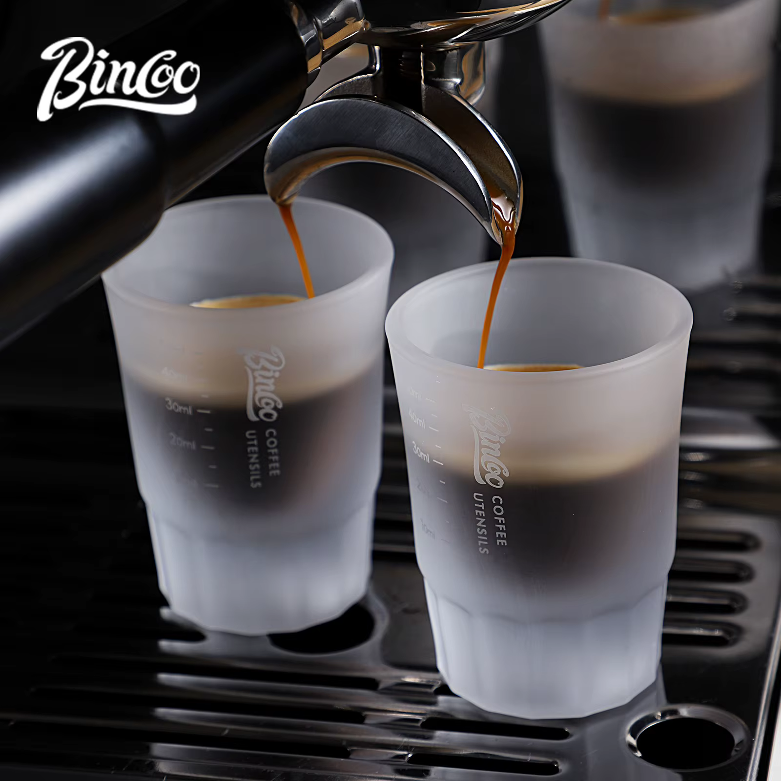 BINCOO 50ml verre à expresso tasse à mesurer verres à Shot clair tasses à café ensemble