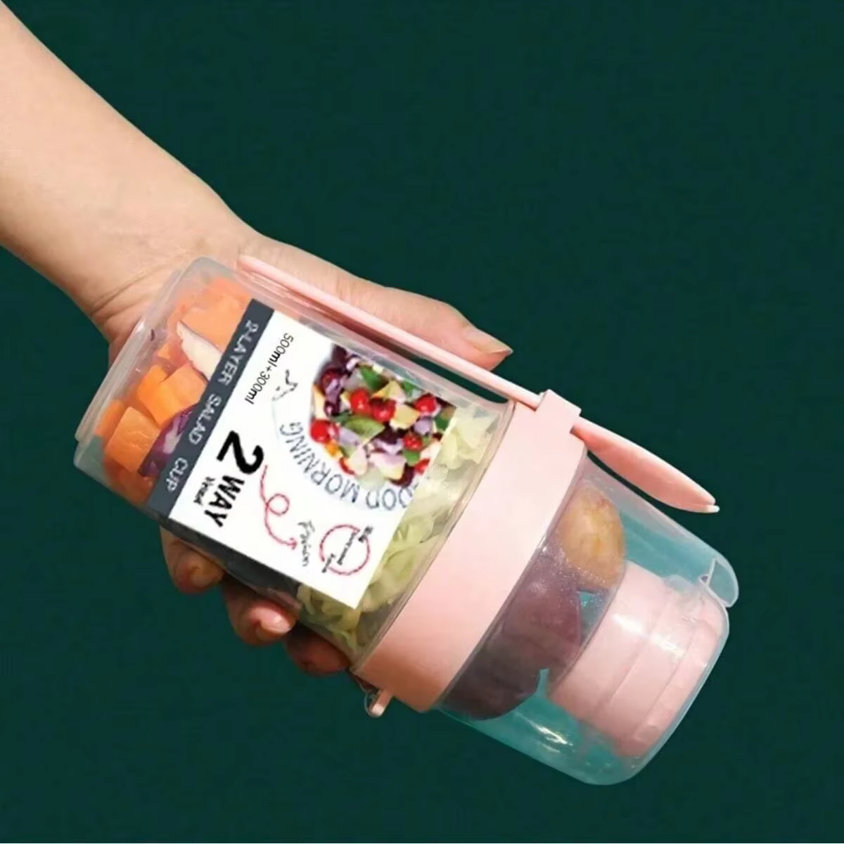 Petit déjeuner en déplacement tasses tasse à salade pour aller prendre