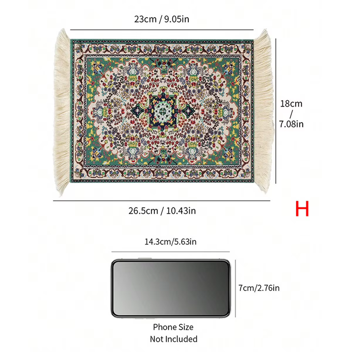 Tapis à café 1 pièce, tapis de tasse de café de Style bohème, napperon antidérapant polyvalent, accessoires de café de dessous de verre