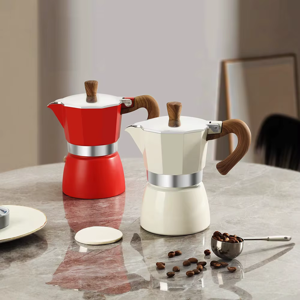 Cafetière moka italienne manuelle en alliage de Style dinde, 150ml