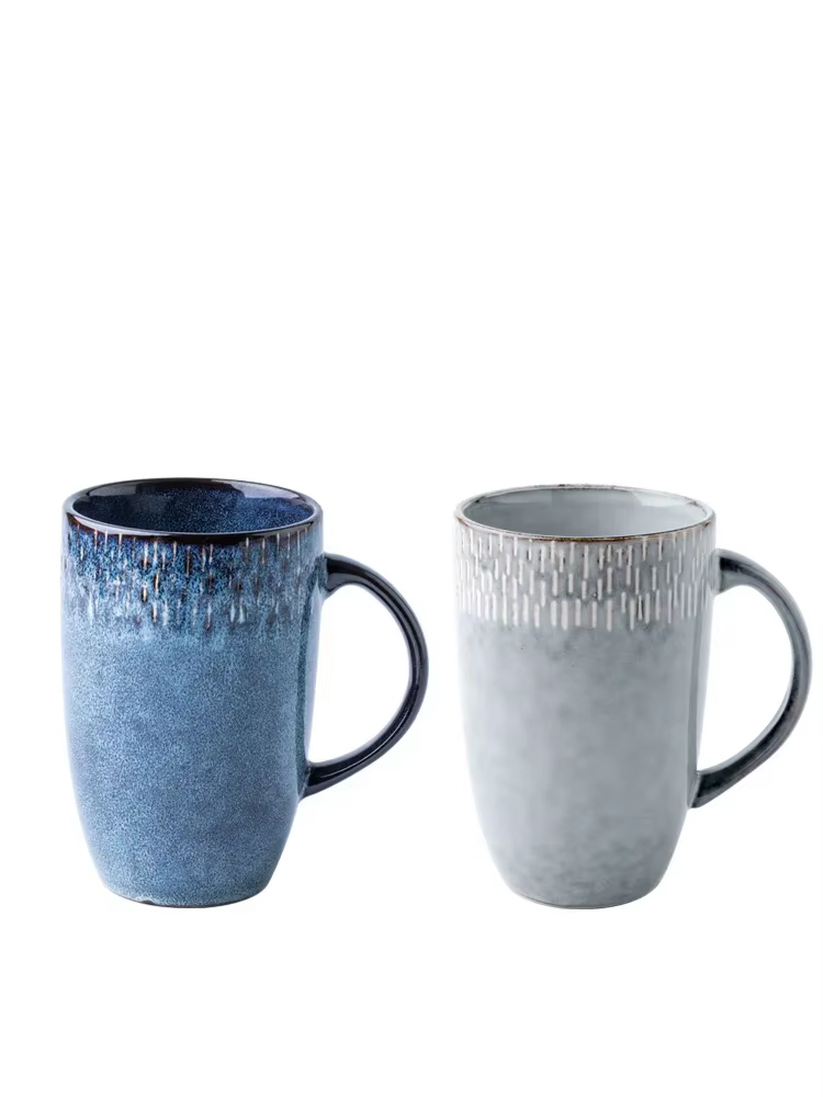 Tasse en céramique rétro européenne de 600ml