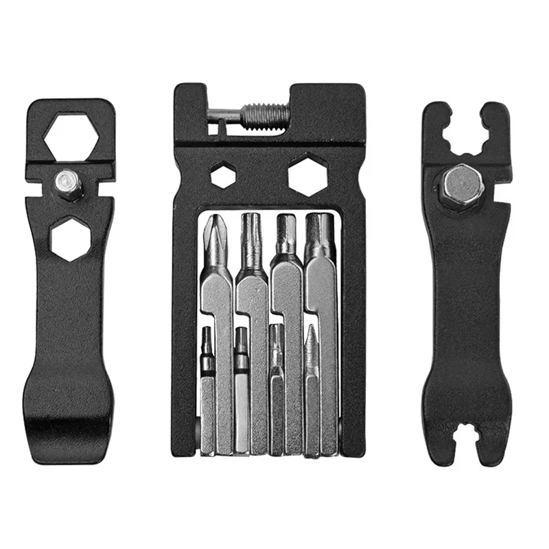 Outil de réparation pliant de vélo, outil de réparation Portable multifonctionnel 20 en 1 pour appareils ménagers, Mini clé de réparation de vélo
