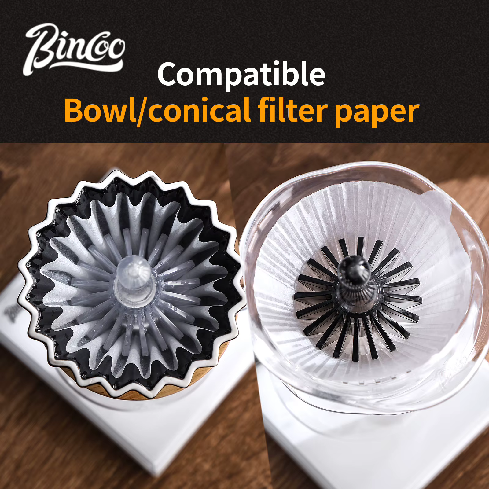 Bincoo café filtre papier Assistant gâteau Tritan
