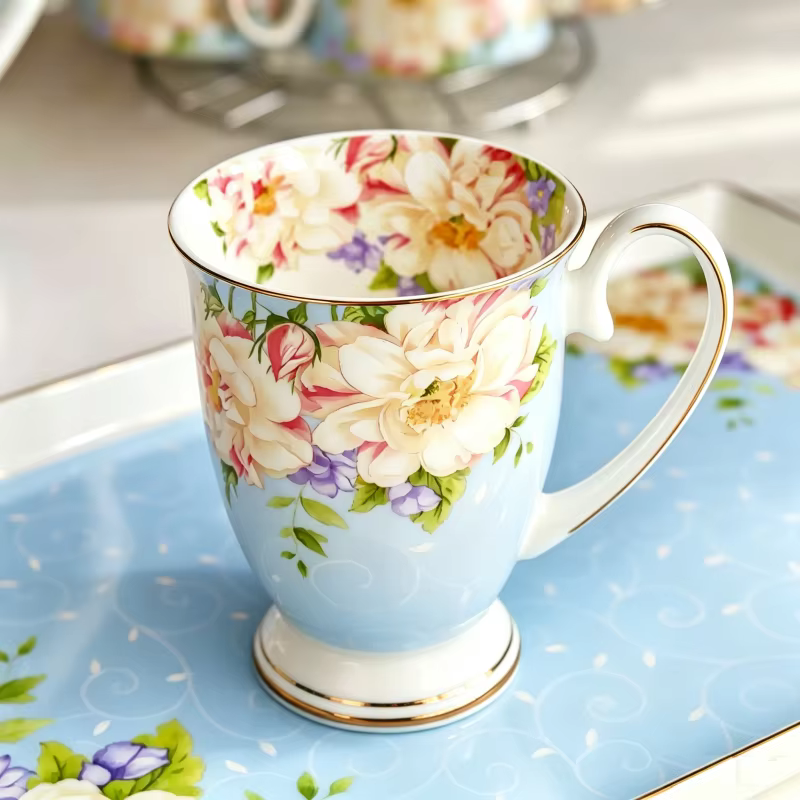 Tasse à café en céramique de porcelaine d'os de 300ML