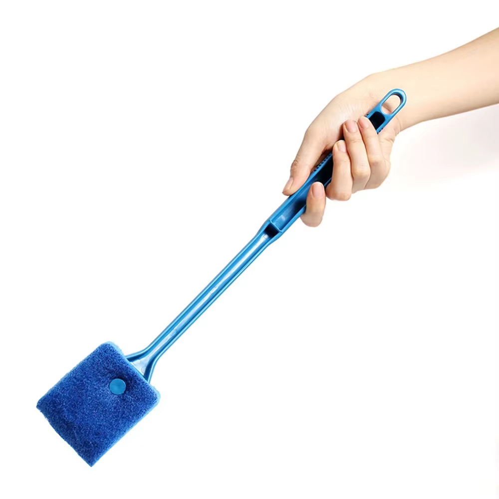 Brosses de nettoyage d'aquarium pour verre acrylique, nettoyage des algues, grattoir à algues Double face, éponge, outils de nettoyage d'aquarium