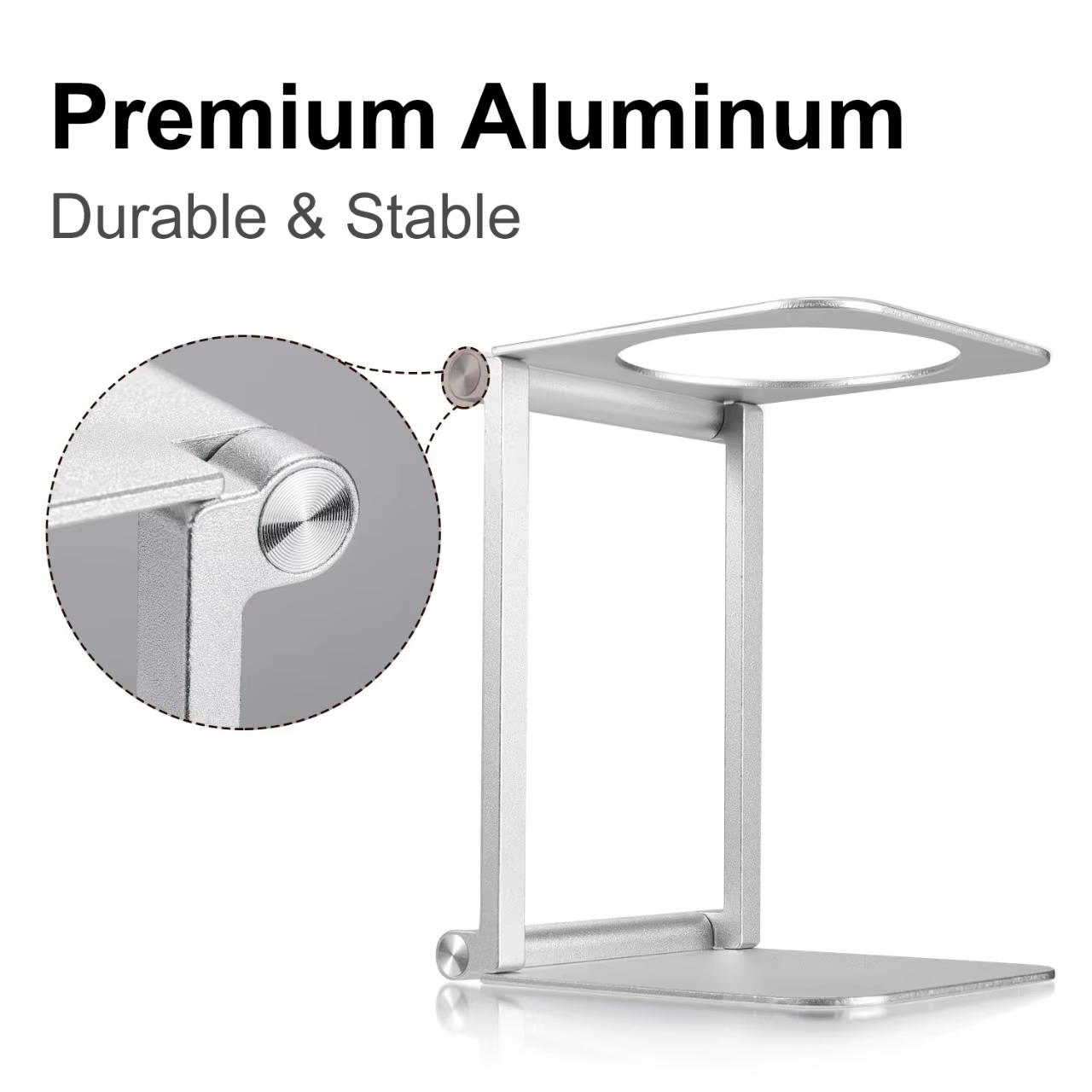 Support pliable pour machine à café en alliage d'aluminium