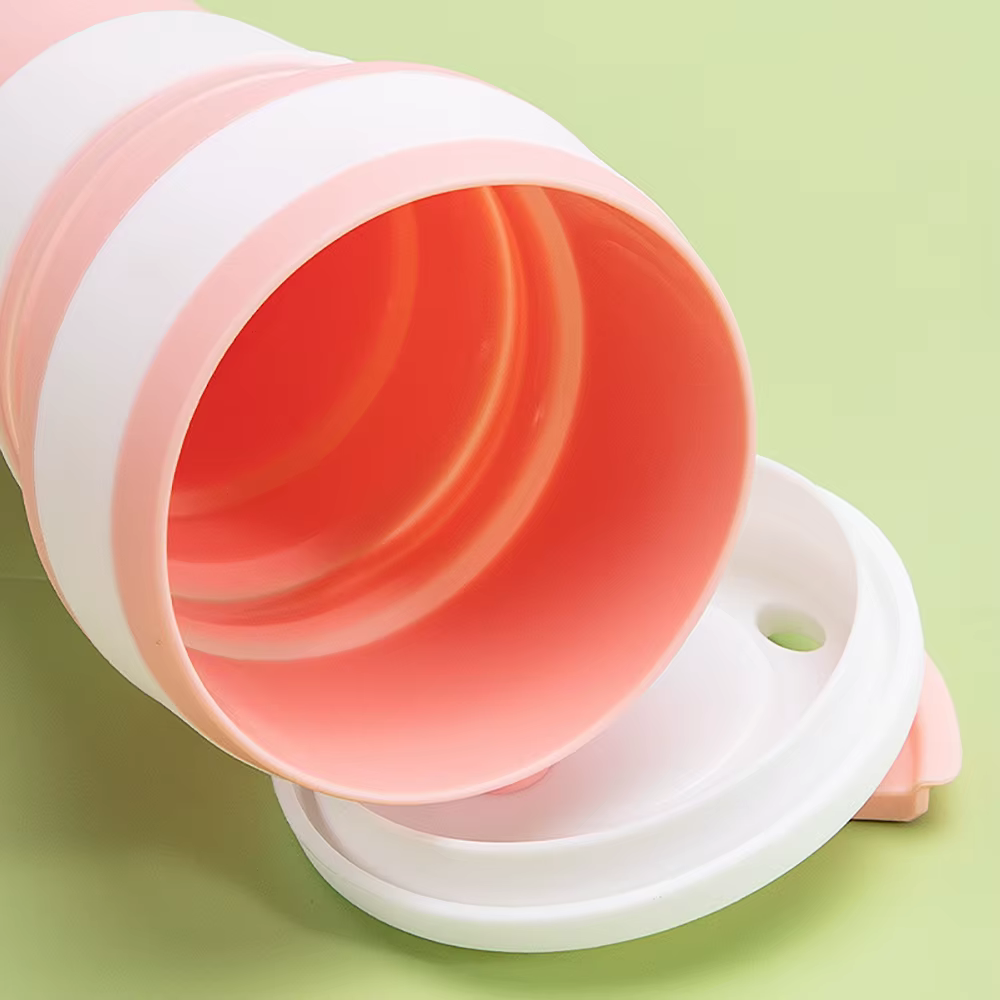 Tasse pliante de sport en silicone sans BPA