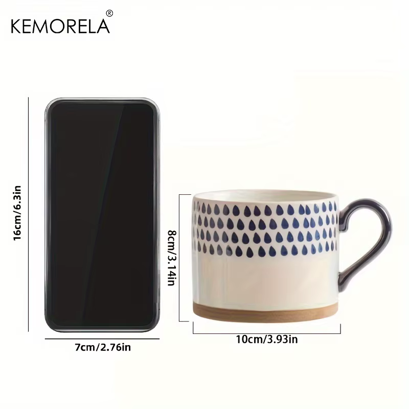 KEMORELA 1 pièces 450ML tasse en céramique nordique café