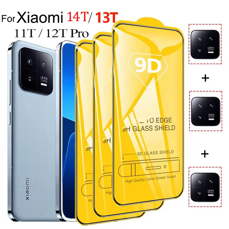 1 ~ 3 pièces verre trempe pour Xiaomi 14T vitre protection Xiaomi13 xiaomi 13t Film de caméra xiaomi 12 t armure screen protector xiaomi 13t pro glass xiaomi13t xiaomi 12t 11t ecran protection xiaomi