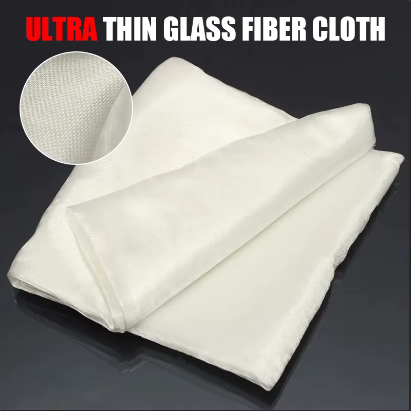 Tissu en Fiber de verre Ultra fin ignifuge, 1m x 1.27m, densité de tissu en Fiber de verre, résistant aux hautes températures, ignifuge, pour bricolage