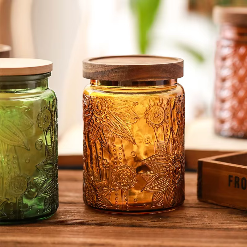 Bocaux en verre scellés avec couvercle