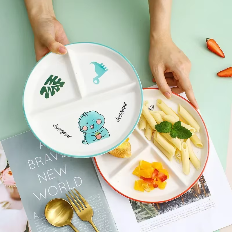 Assiette de service en céramique pour enfants