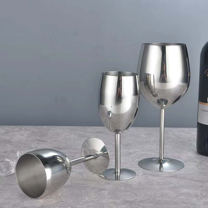 Verre à vin en acier, tasse à boire 180/240/350ml