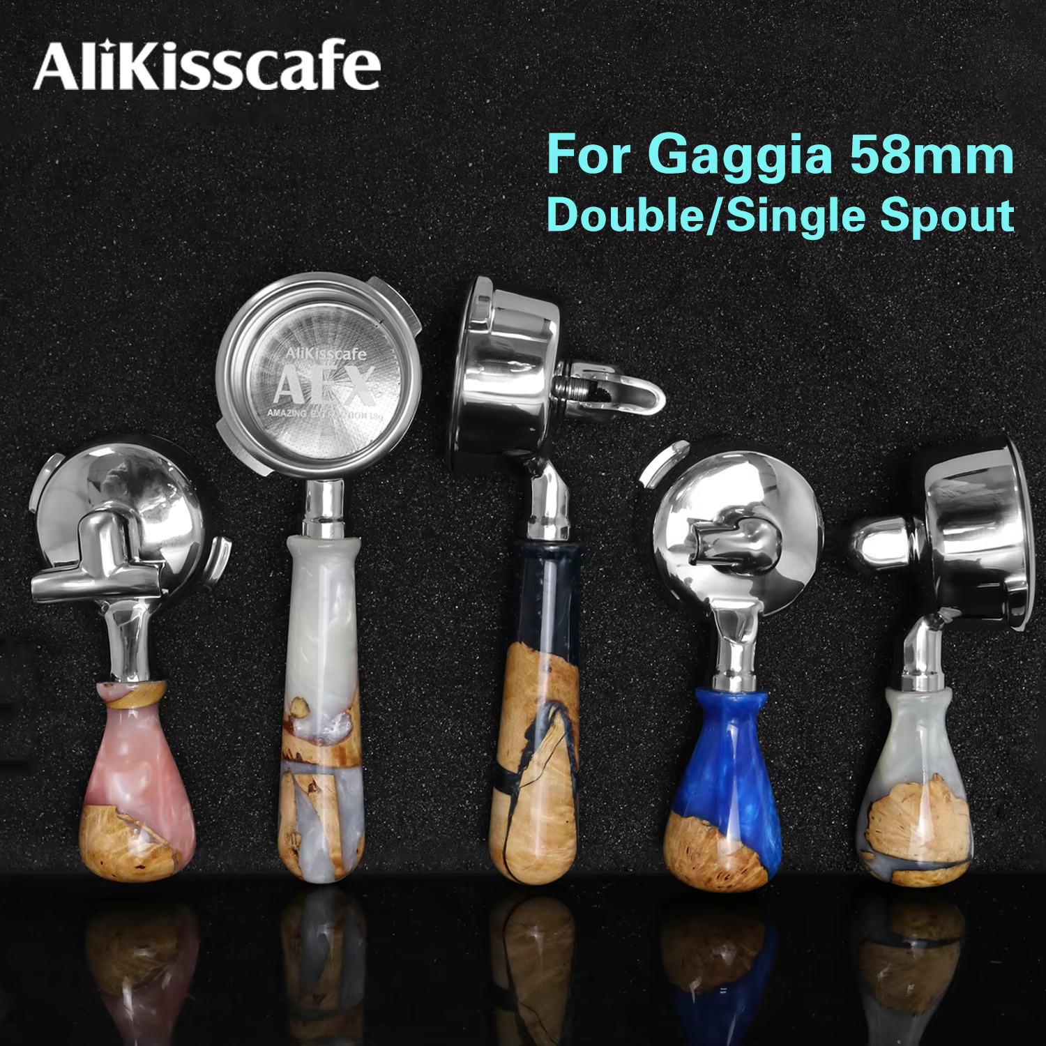 Porte-filtre à café AliKisscafe 58MM pour machine à expresso GAGGIA Classic Pro à bec unique
