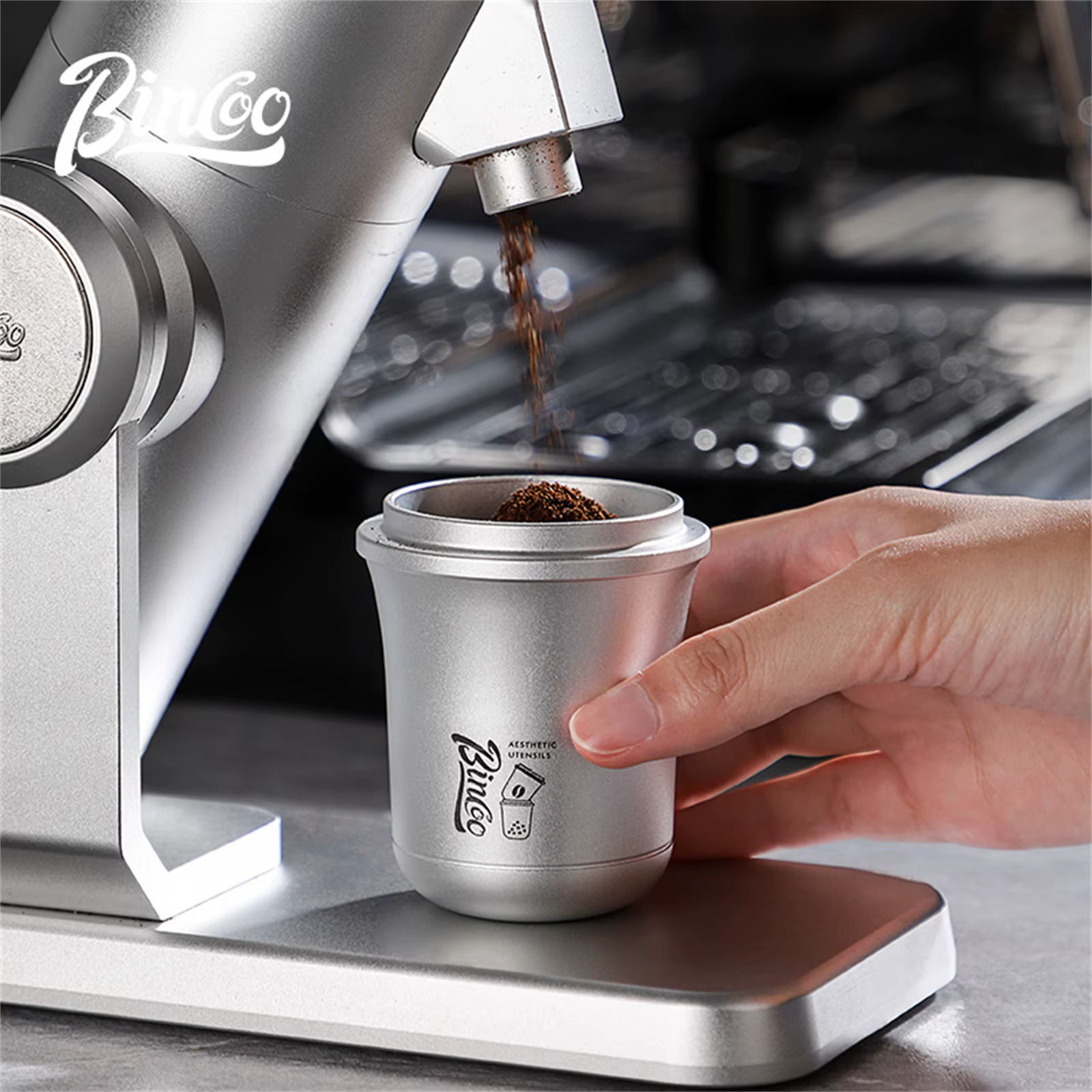 Tasse doseuse de café en aluminium Bincoo 51/58 mm - Compatible avec porte-filtre à expresso