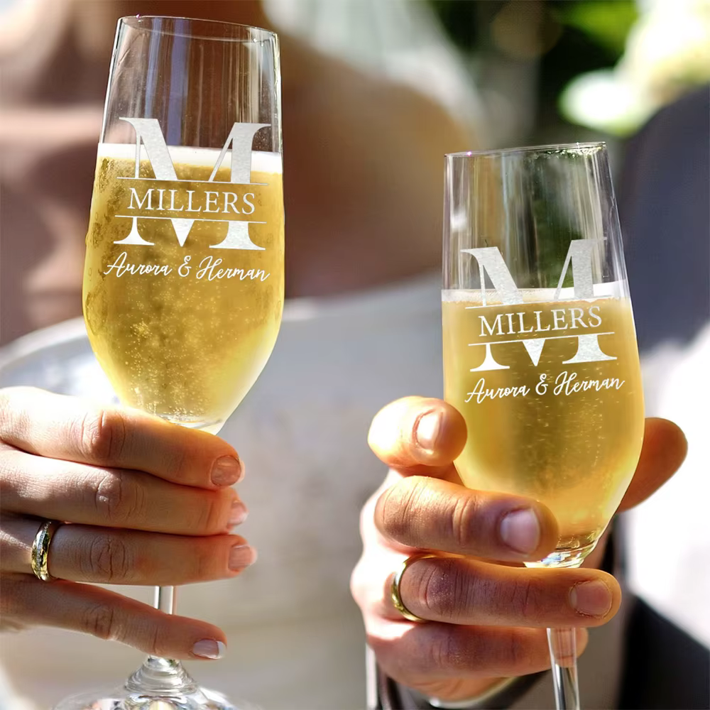 Flûtes à champagne personnalisées