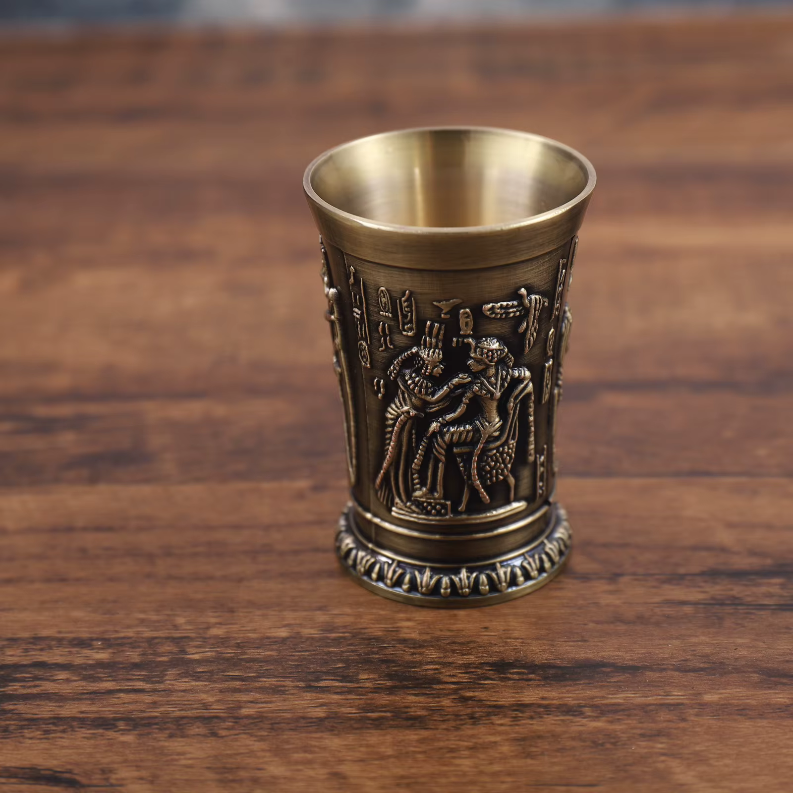 Verre à Shot 1oz métal Vintage calice égyptien verres