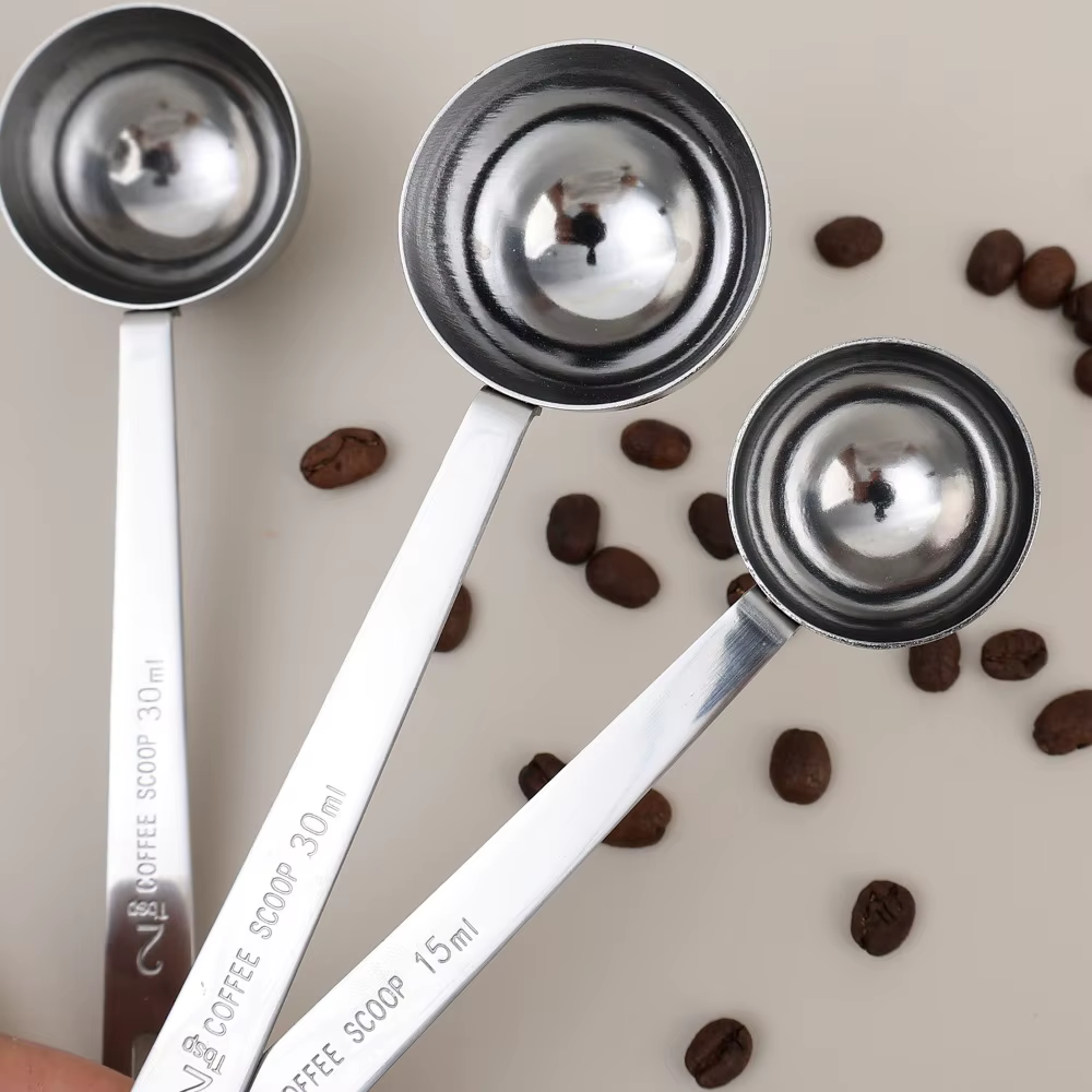 Cuillère à café épaisse en acier inoxydable