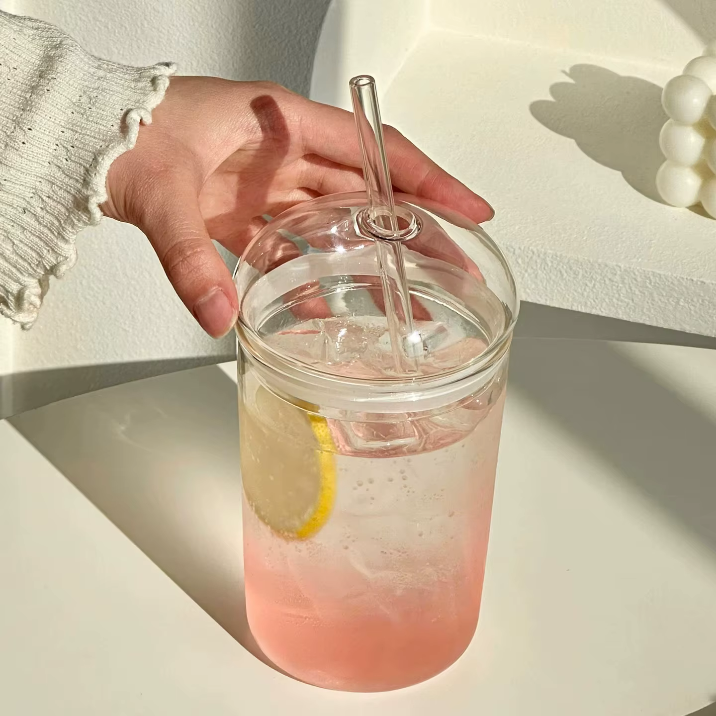 Gobelet en verre borosilicate de haute qualité