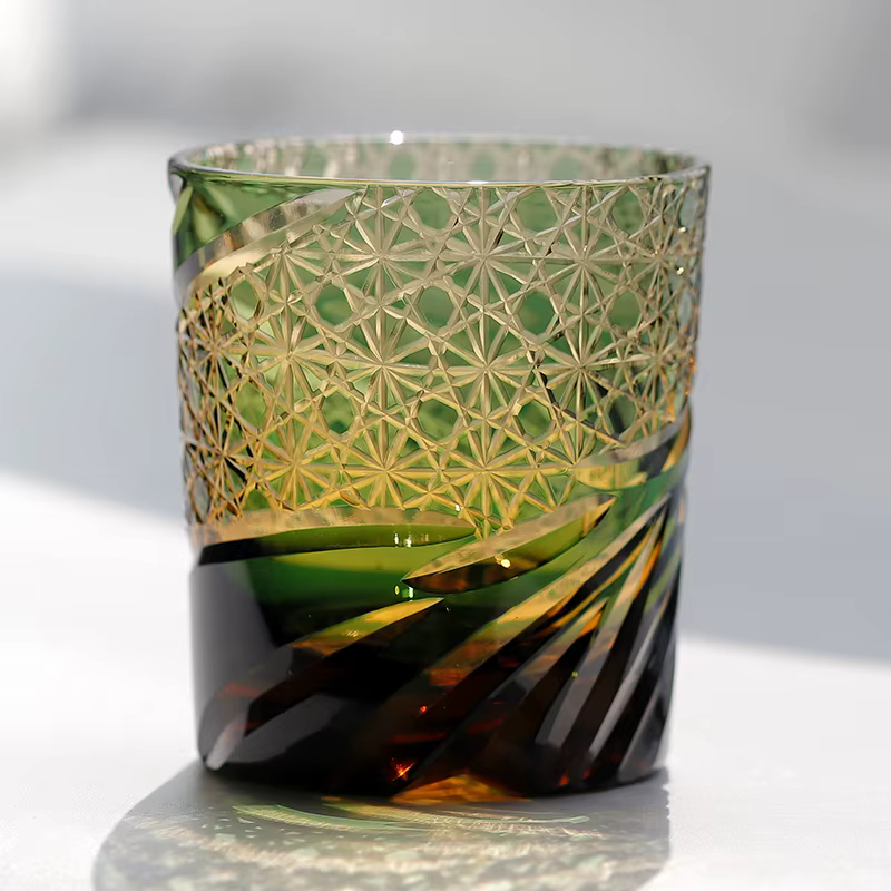 Edo Kiriko-Verre à whisky japonais à l'ancienne