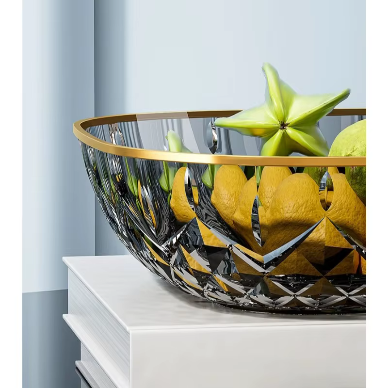 Plateau carré transparent en plastique pour fruits