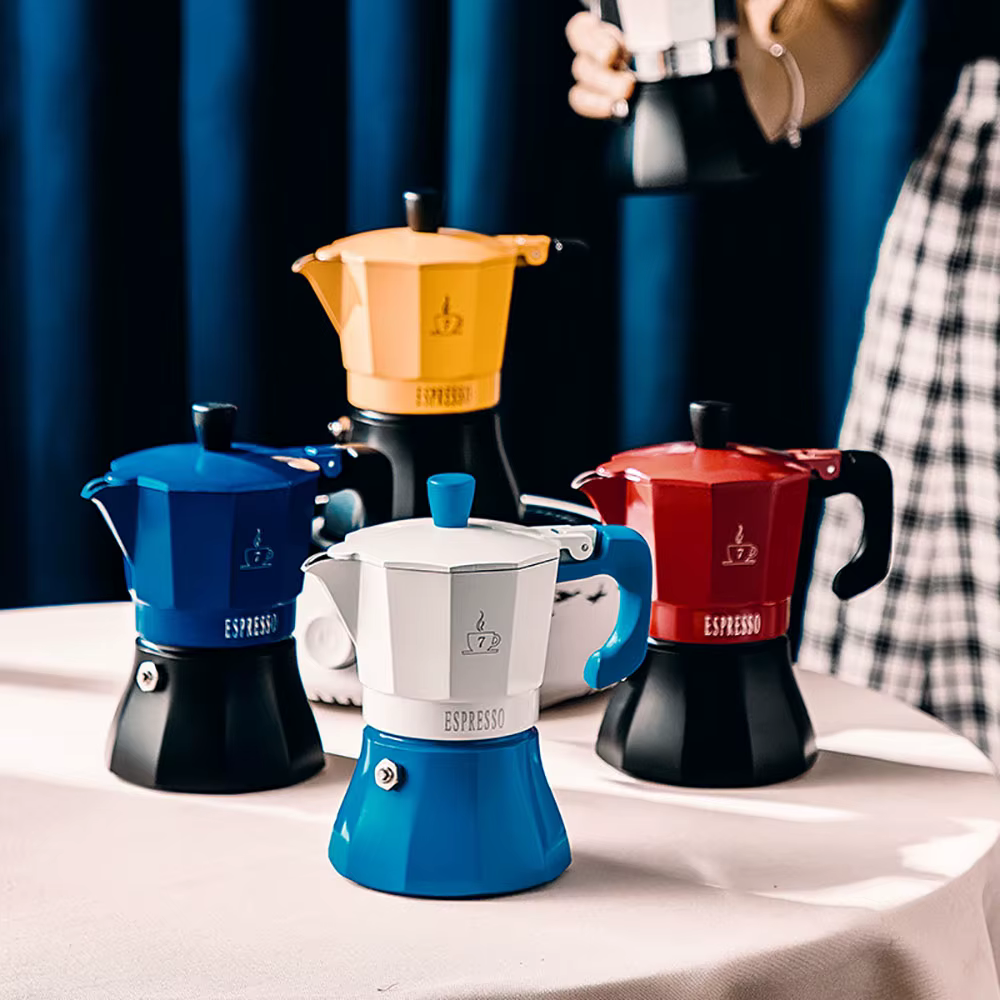 Cafetière Italienne Classique avec Poignée Vintage