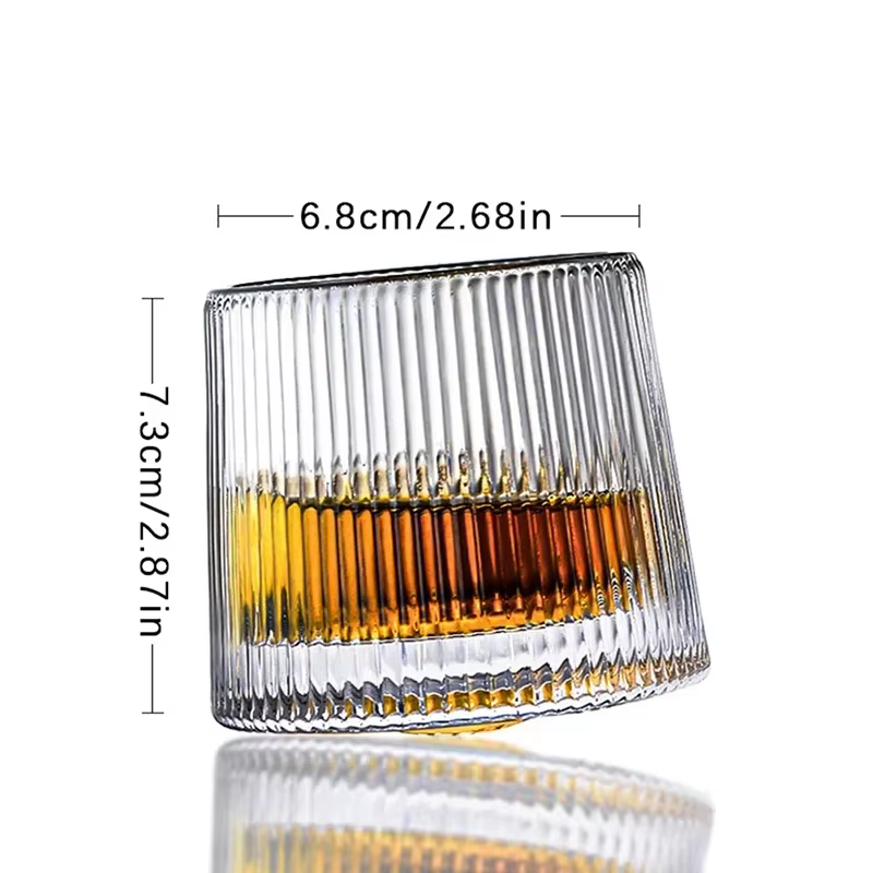 Verre à whisky rotatif créatif et original