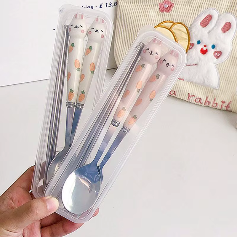 Ensemble de Couverts Mignons en Acier Inoxydable