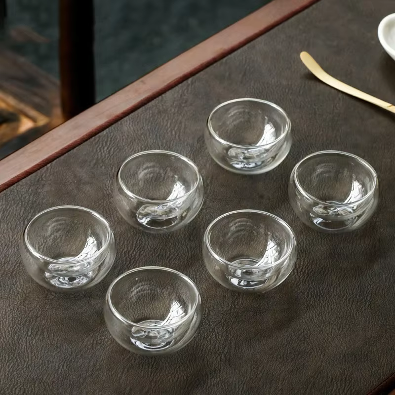 Ensemble de tasses à thé en verre Double couche